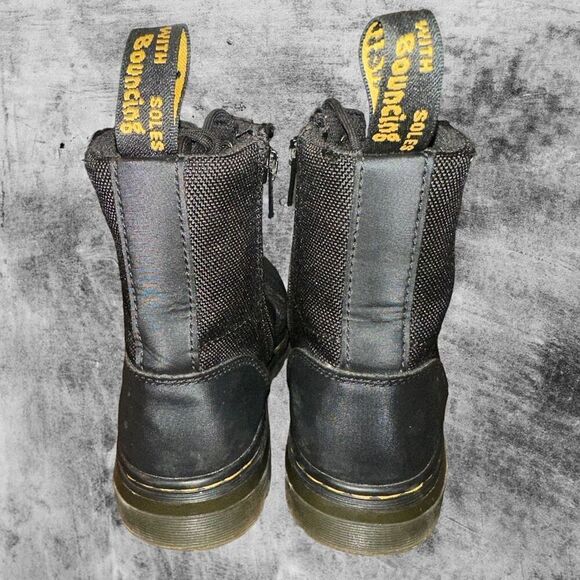 Dr Martens Combs Tech junior Youth Size 3 Boots Black Leather AirWair AW004 - Picture 4 of 9